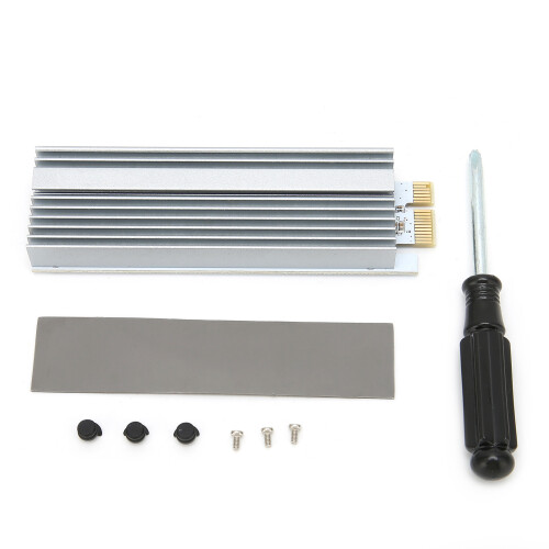 AHCI Support Adapter Card with Bootable NVMe SSD Functionality, M-Key Socket and PCIe4.0X4Speed Optimized, Includes Low Profile Bracket 1
