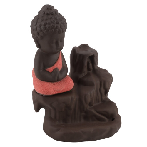 Ceramic Backflow Incense Burner Unique Smoke Waterfall Design Handmade Rust Resistant Decorative Peaceful Atmosphere Accent 1
