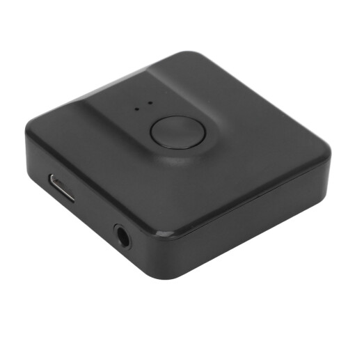 Adaptor wireless Bluetooth 5.X pentru stereo auto, emițător-receptor compact și portabil cu funcționalitate dual mode și construcție super 1