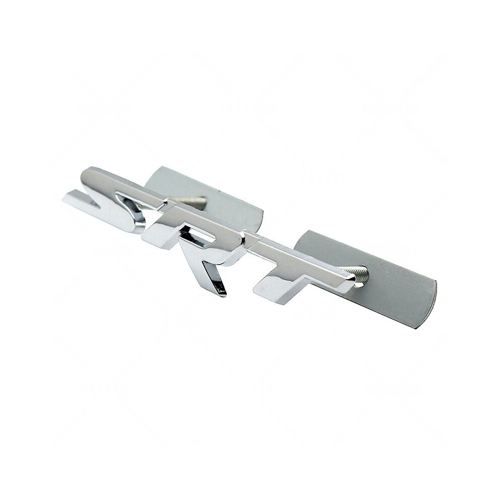 (Silver) Srt Front Grille Emblem Zinc Alloy 14.3*2.3Cm Car Badge Decoration Silver 4069369402180
