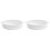 2Pcs Scratch-Resistant Ceramic Baking Dish White for Oven and Table 1