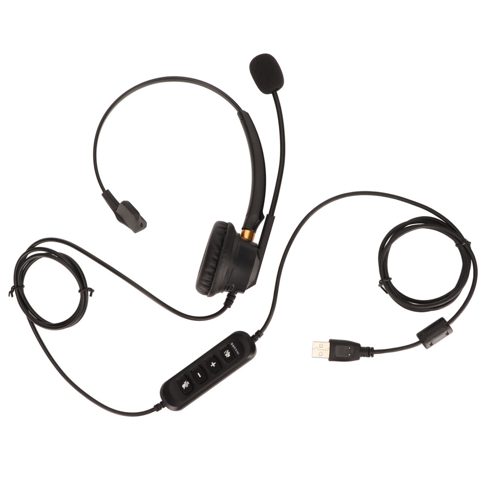 Headset With Acoustic Shock Protection And Flexible Headband, Hd Microphone With Speech Recognition Features For Online Learning And Conference Calls 9028731845630