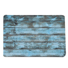 Anti-Fatigue Memory Foam Mat Vintage Wood Plank Kitchen Mat Natural Coir Themed Non-Slip Runner Rug For Stylish Home Entryways