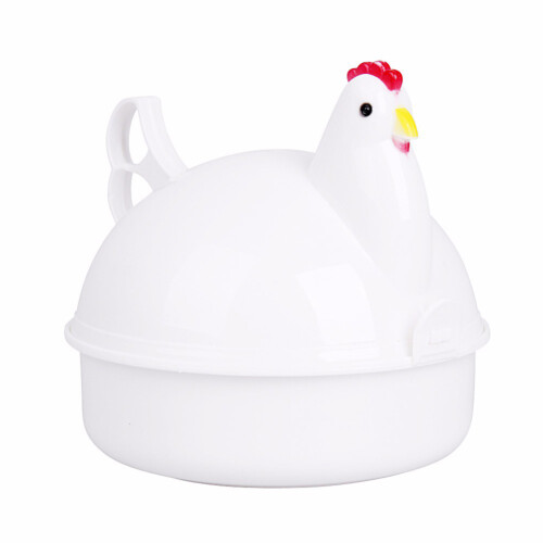 Electric Egg Cooker Chicken Shape Microwave Egg Boiler4Eggs Capacity Egg Steamer Maker With Food Grade Materials Multi Function Automatic 2