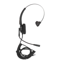 Landline Phone Headset With Noise Canceling Mic Ergonomic Design All Day Comfort Slim Boom Arm Acoustic Shock Protection Circuit Direct Connect