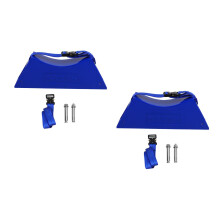 2Sets Blauwe Gasfleshouder Wandbeugel Abs+staal Antikantel Veiligheid