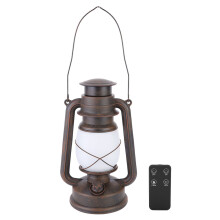 Lanterne suspendue en métal avec effet flamme LED, style vintage, extinction automatique, étanche, idéale pour l'intérieur et l'extérieur,