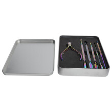Stainless Steel Cuticle Pusher Remover Cuticle Trimmer Manicure Pedicure Tools Durable Dead Skin Clipper Ergonomic Handle Design Professional Cuticle