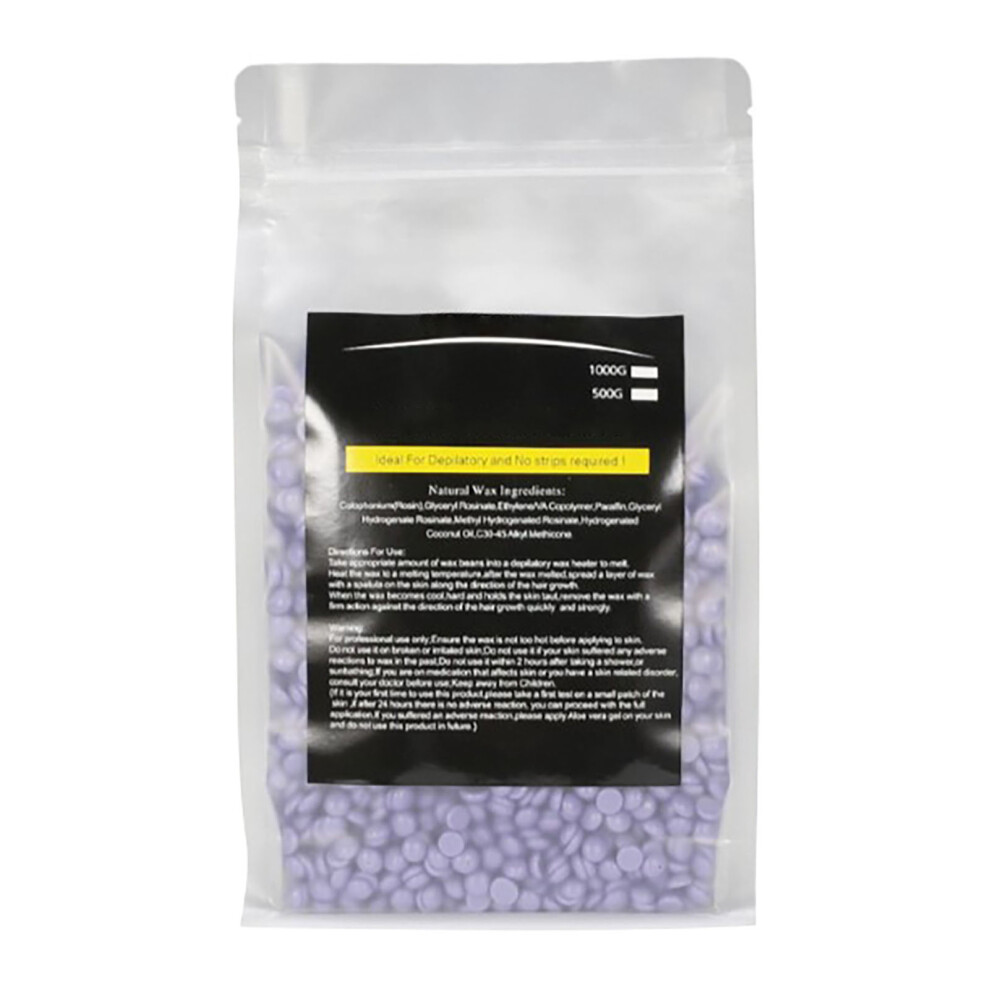 Natural Ingredients Hard Wax Beads For Hair Removal, Low Temperature Painless Wax For Sensitive Skin, Coarse Hair Removal At-Home Waxing Beans For