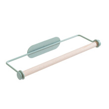 Moderne U-vormige handdoekhouder met zelfklevende, waterdichte zuignap voor papieren handdoeken, geschikt voor wandmontage zonder boren, opbergrek