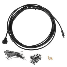 Energy Efficient Misting Cooling System Fine Atomization Brass Nozzles Outdoor Patio Cooling Low Pressure Durable ABS Leak Proof Irrigation Garden