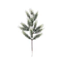 Smarte kunstige fyrrenåle med frostet finish, kunstige julegrene perfekte til gør-det-selv-kranse og juletræsdekoration, elegante juleartikler med