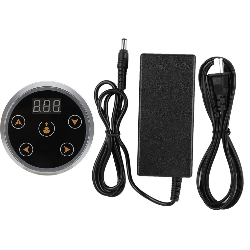 Adjustable Voltage Tattoo Power Supply Colorful Voltage Indication Anti-Slip Base With Built-In Magnets Two Foot Pedal Modes Easy Operation For
