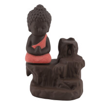 Ceramic Backflow Incense Burner Unique Smoke Waterfall Design Handmade Rust Resistant Decorative Peaceful Atmosphere Accent