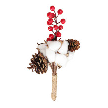 DIY Home Decor Cotton Flower Picks Dried Cotton Stems Natural Cotton Balls Farmhouse Decoration Wedding Centerpieces Indoor Wreath Making