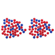 2Pak Plastic Gespiegelde Feestballen Met Nummer Voor Activiteit Kids