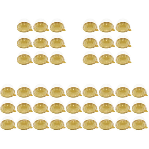 500Pièces Boîtes Dome Pour Cupcake Mooncake Colorées Sécurisées