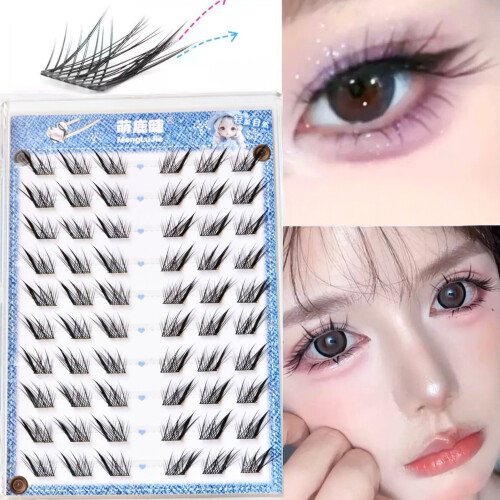 (Glue) Fluffy DIY Segmented False Eyelashes for Cosplay