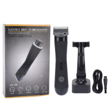 Waterproof Wet Dry Groomer Body Hair Trimmer for Men IPX7Waterproof Travel Lock Electric Razor with Replaceable Ceramic Blade Super Versatile