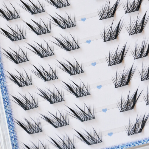 (Glue) Fluffy DIY Segmented False Eyelashes for Cosplay 1