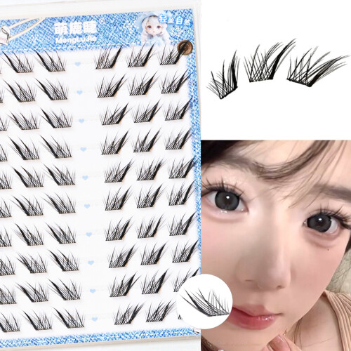(Glue Free) Fluffy DIY Segmented False Eyelashes for Cosplay 1