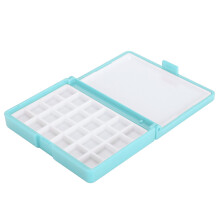 Artist's 24-Slot Portable Paint Box for Acrylic and Watercolor Use