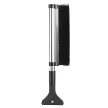 Rolling Clothes Organizer Extendable Snow Scraper Aluminum Alloy Ice Remover Tool Compact Winter Cleaning Accessory Retractable Handle No Scratch Car