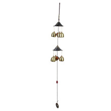 Carillon éolien en métal avec symbole de bénédiction et douce sonnerie, clochettes décoratives suspendues de style champêtre, idéal pour une