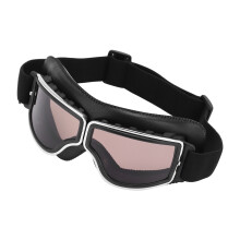 Wind Sand Protection Motorcycle Glasses, Adjustable Fit, Black Tea