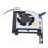 GPU Fan Replacement for ASUS FX Series, Efficient Cooling CPU Fan Fast Temperature Regulation Silent Performance Low Noise Environment Stable 2