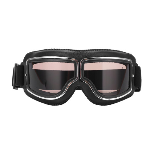 Wind Sand Protection Motorcycle Glasses, Adjustable Fit, Black Tea 1