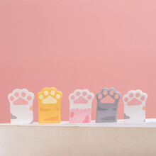 Cute Cat Paw Memo Pad - 120 Sheets, Self-Adhesive Notes