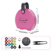 Portable Leather Sewing Kit Box for Home & Travel