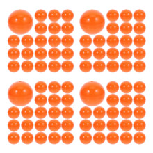 200Pcs Openable Orange PVC Balls for Party Decor and Games