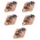 5Pcs PU Artificial Croissant Bread Model Light Brown for Kitchen Decor 8