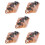 5Pcs PU Artificial Croissant Bread Model Light Brown for Kitchen Decor 9