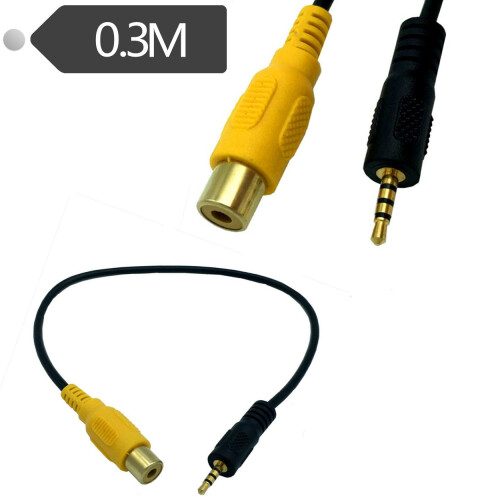 Telecamera Per Retrovisione da Auto RCA A 2.5mm AV-IN Per GPS 2.5mm 0. 1