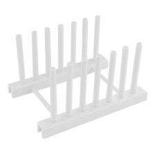 Kitchen Organizer Pot Lid Rack Dish Rrain Rack Spoon Holder Shelf Cutting Board Rack Pan Cover Stand Kitchen Accessories White