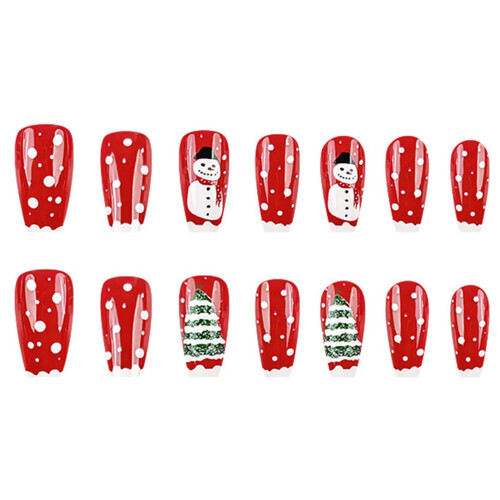 Christmas Snowman Press On Nails - 50 Char 2