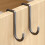 (Black) Stainless Steel Double Hook for Cabinet/Bathroom 3