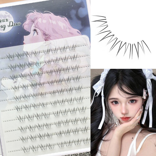 (Glues) Fluffy DIY Lower Lash Clusters - Save Makeup Time 2