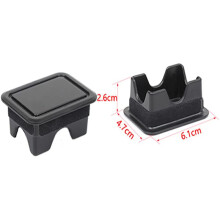 2PCS Black ABS Rear Trunk Tail Box Protective Cover Trim Fit for Ram 1500 2018 2019 2020 2021 Car Accessories