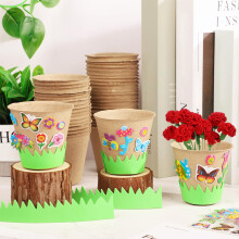 (Small 6*6cm) 50PCS Biodegradable Plant Pots for Garden/Herbs