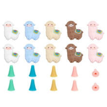 10 Stuks Alpaca Vorm Breinaaldstoppers, 30 Stuks Breinaaldpuntbeschermers Siliconen Steekstoppers Breien