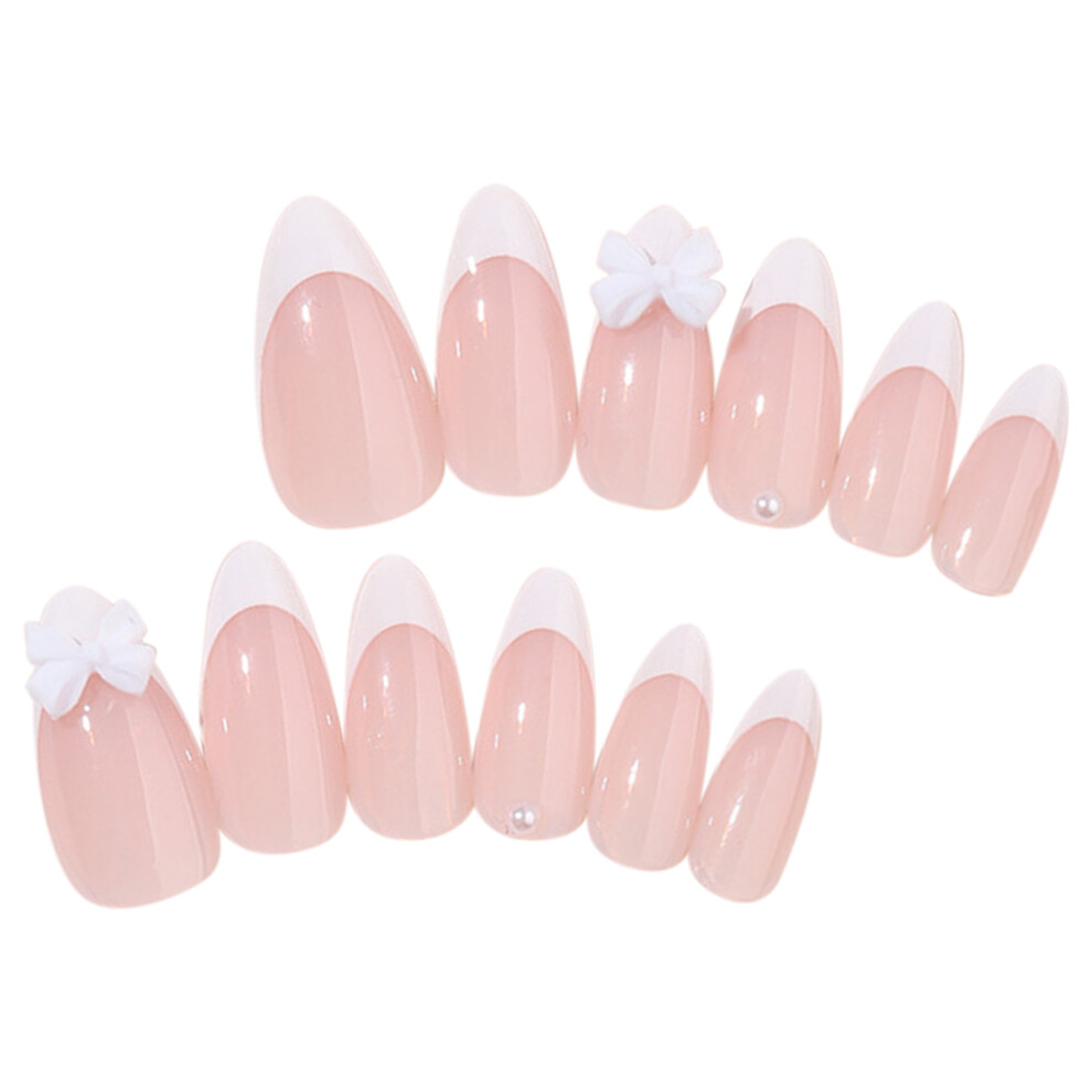 Dachuang Beauty French Tip Fake Nails - Durable & Comfortable