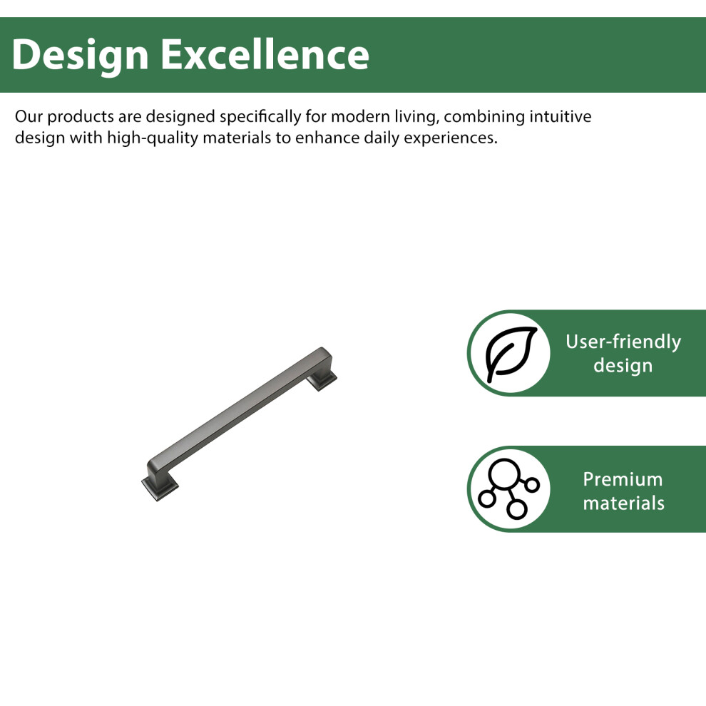 (Pearl Gray 128Mm) Durable Zinc Alloy Cabinet Handle For Wardrobe Door 6253032894732