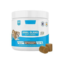 (1pcs)GLANDEX ANAL GLAND Support Chews for All Dogs 90 Soft Chews Peanut Butter Flavor