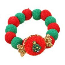 (M) Festive Pet Collar - Red & Green Bow Tie