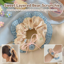 (2) Elegant Bowknot Hair Ties for Women, Soft & Durable