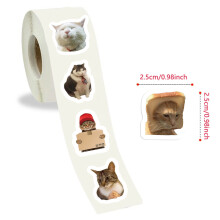 Cat Sticker Roll - Easy Peel Washi Tape for Scrapbooking